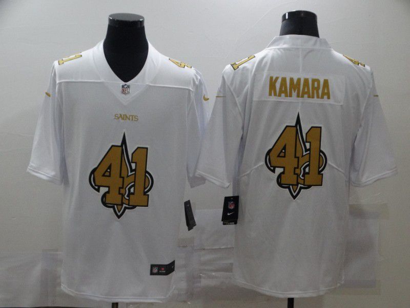 Men New Orleans Saints 41 Kamara White shadow 2020 NFL Nike Jerseys